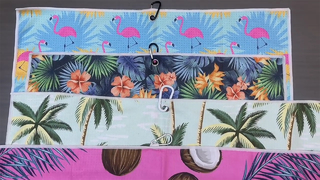 Ręcznik golfowy z nadrukiem, szybkoschnący z mikrofibry